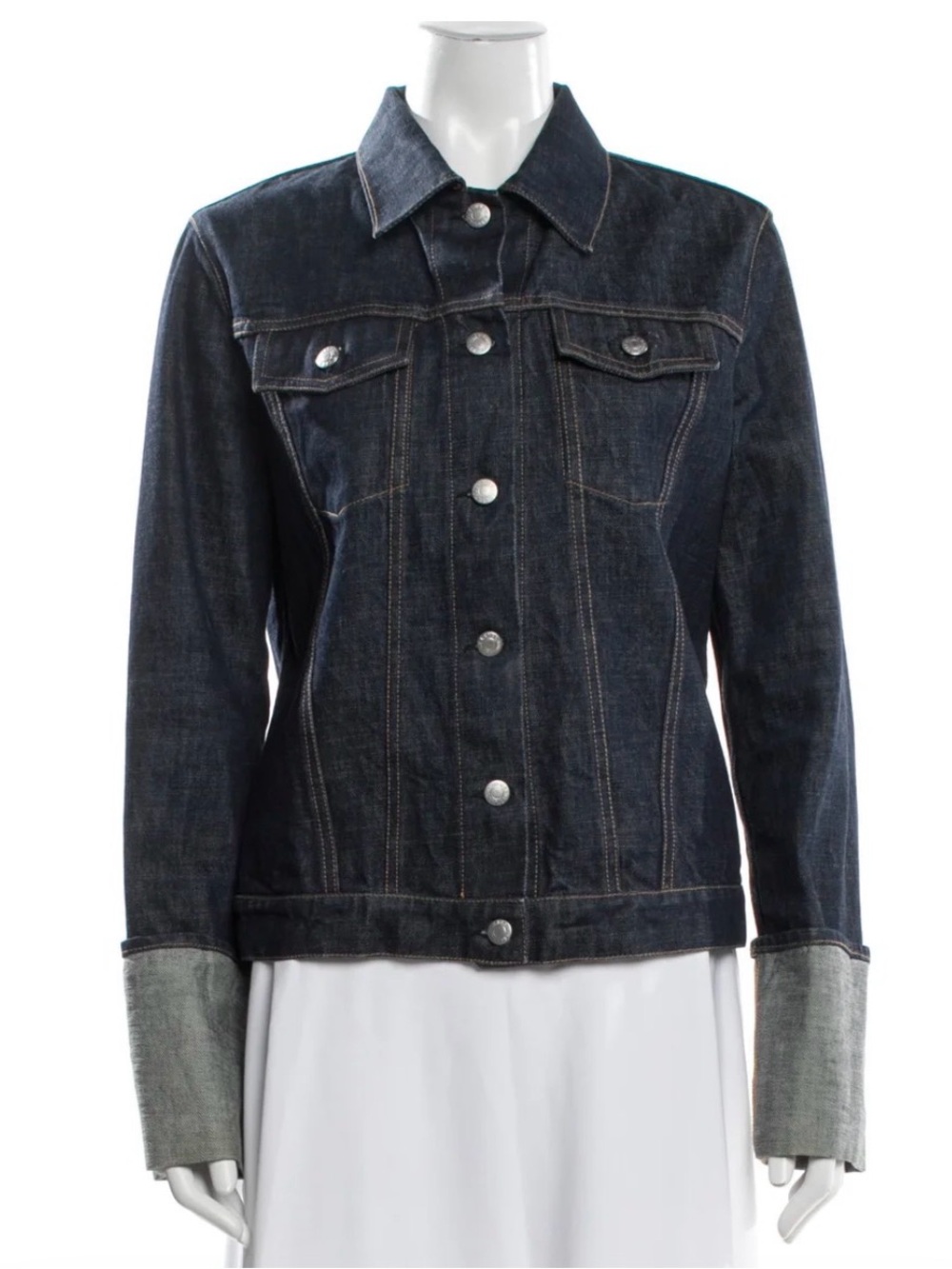 Helmut Lang Turn-Up Denim Jacket
Vintage
From the Spring/Summer 2000 Collection